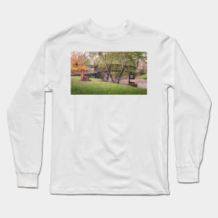 LOVE Artwork Humpback Covered Bridge Landscape Virginia Long Sleeve T-Shirt